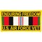 Eagle Emblems Patch-Enduring Freedom USAF Service Ribbon (4&#x22;X2-1/8&#x22;)